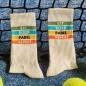 Preview: Padel Spieler trägt Eat Sleep Padel Repeat Socken beim Training auf dem Court
