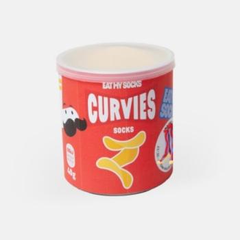 Curvies Chips-Socken mit Snack-Motiv von Eat My Socks