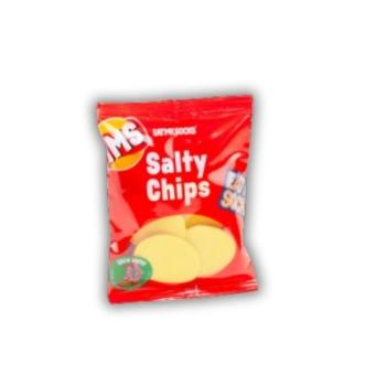 Eat My Socks Salty Chips Red Unisex‑Socken mit Chips‑Design