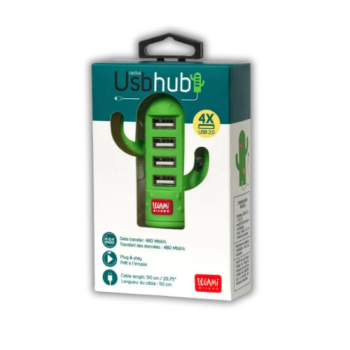 Kompakter USB Verteiler mit vier Anschlüssen