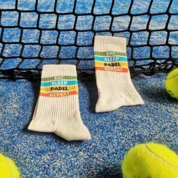 Preview: Padel Sportsocken mit Lycra-Stretch Einheitsgröße EU 36-44 für perfekten Sitz