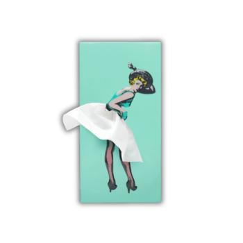Tissue UP Girl Design Taschentuchbox Mint