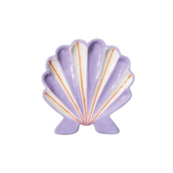 Mehrzweckschale Ocean Dreams im Muscheldesign aus Keramik von DOIY auf weißem Hintergrund