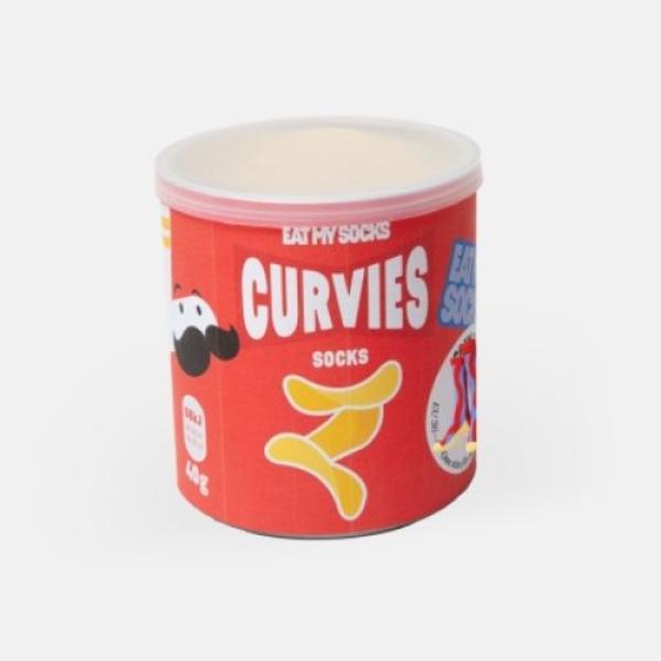 Curvies Chips-Socken mit Snack-Motiv von Eat My Socks