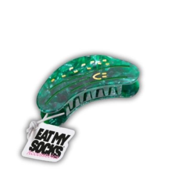 Verspielte Hair-Claws als stylischer Haarschmuck Gurken Design