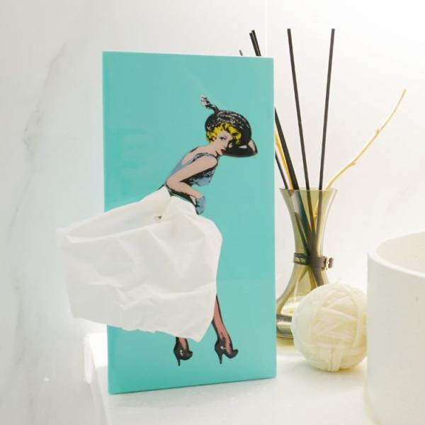 Tissue UP Girl Design Taschentuchbox Mint