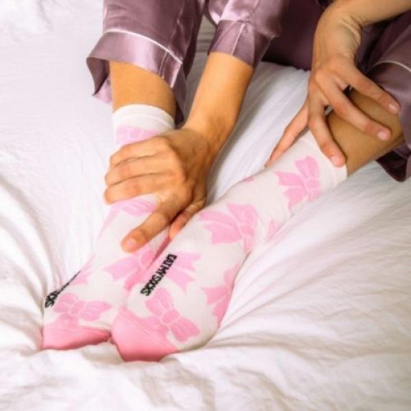 Dreamy Bow Socken rosa